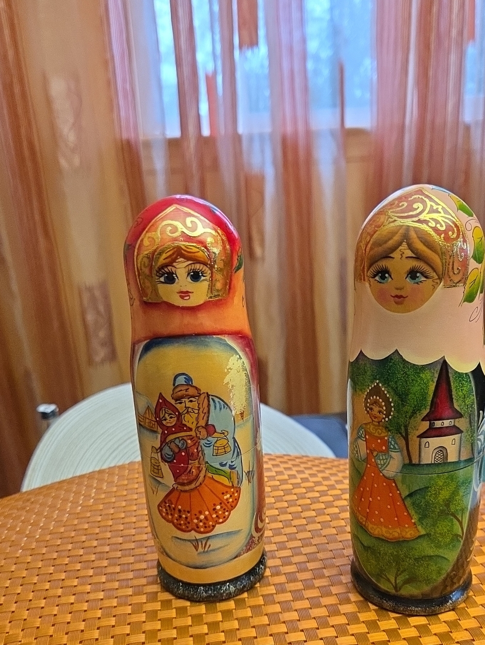 Vintage Woiden, Hand-Painted Matryoshka. Can Be Served to Conceal / Serve Liquor